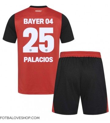 Bayer Leverkusen Exequiel Palacios #25 Dětské Domácí Dres 2024-25 Krátký Rukáv (+ trenýrky)